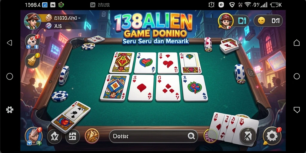 Tampilan menarik gameplay 138ALIEN game Domino.