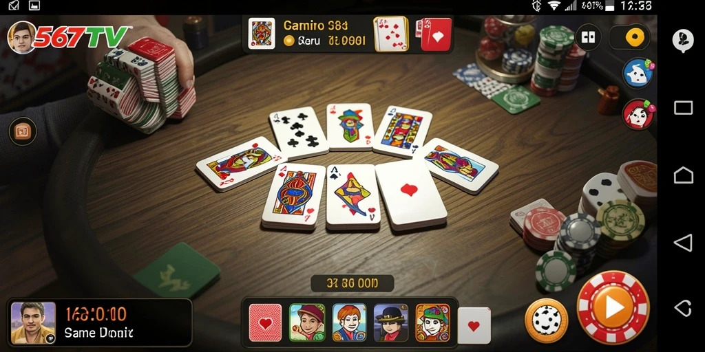 Screenshot gameplay 567TV menampilkan momen seru saat bermain Domino.