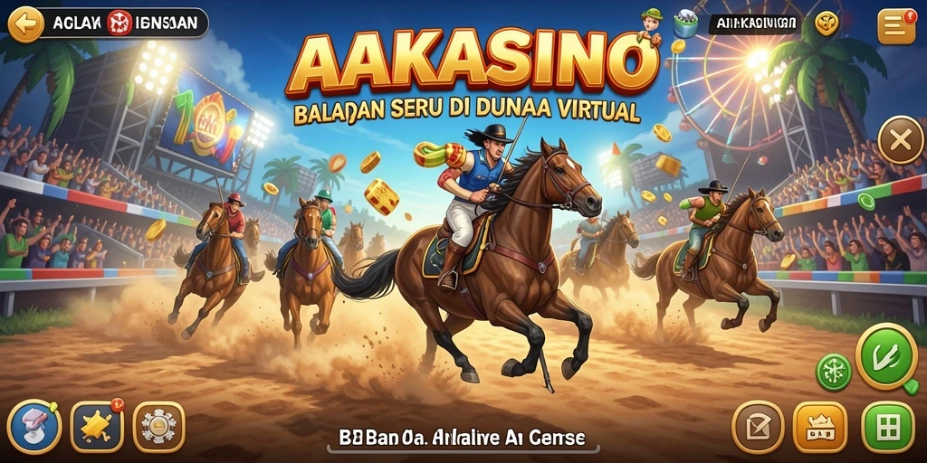 Tampilan utama AAKASINO menampilkan aksi balapan yang menegangkan.