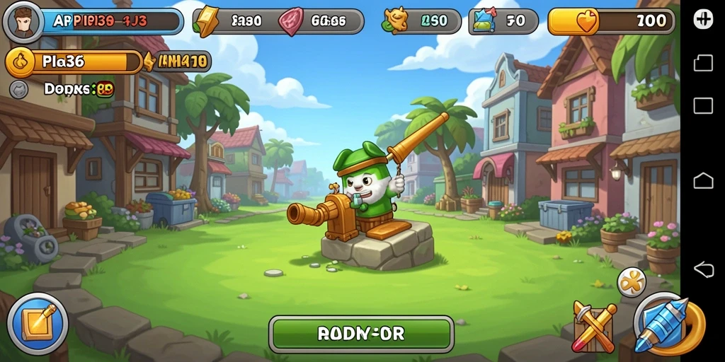 Tampilan gameplay menarik dari API36 dengan elemen Idle.