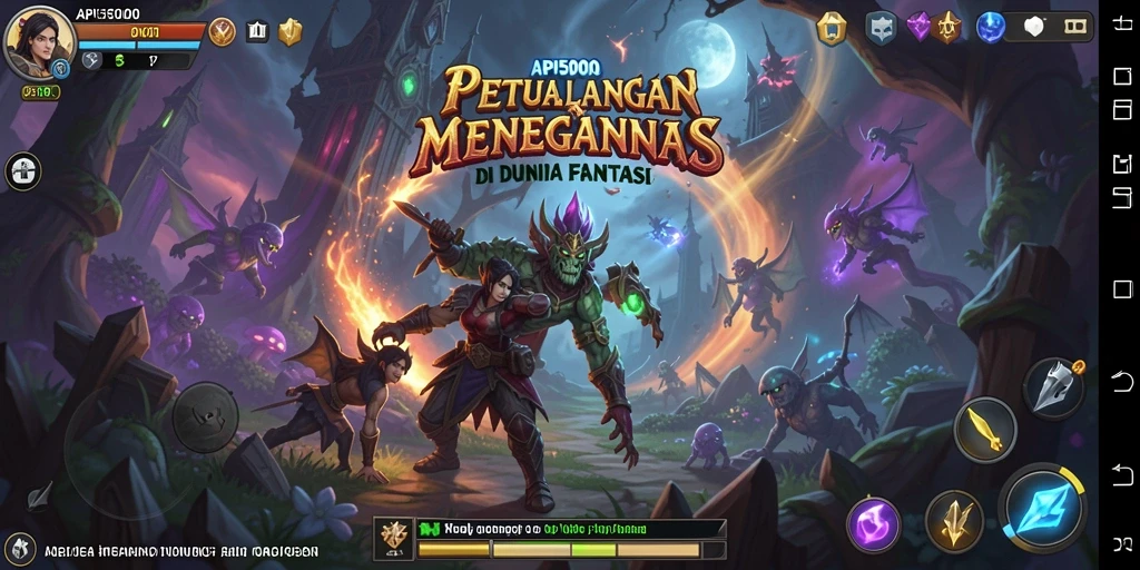 Tangkapan layar dari gameplay seru di API5000 dengan keindahan dunia fantasi.