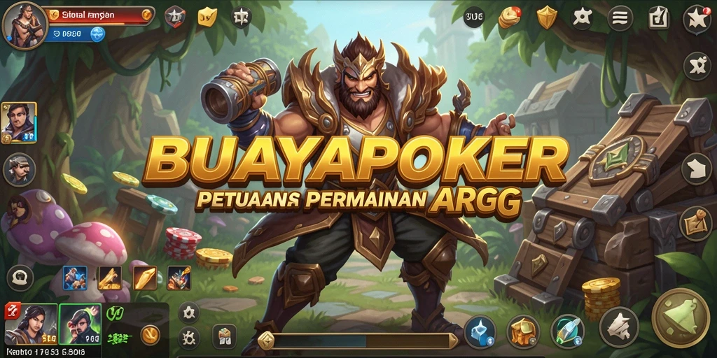 Tampilan permainan ARPG yang mendebarkan di BUAYAPOKER.
