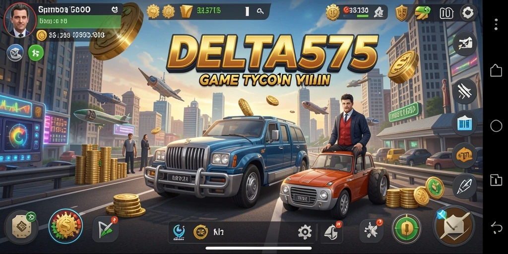 Tampilan gameplay Tycoon yang menarik dan interaktif di DELTA575.