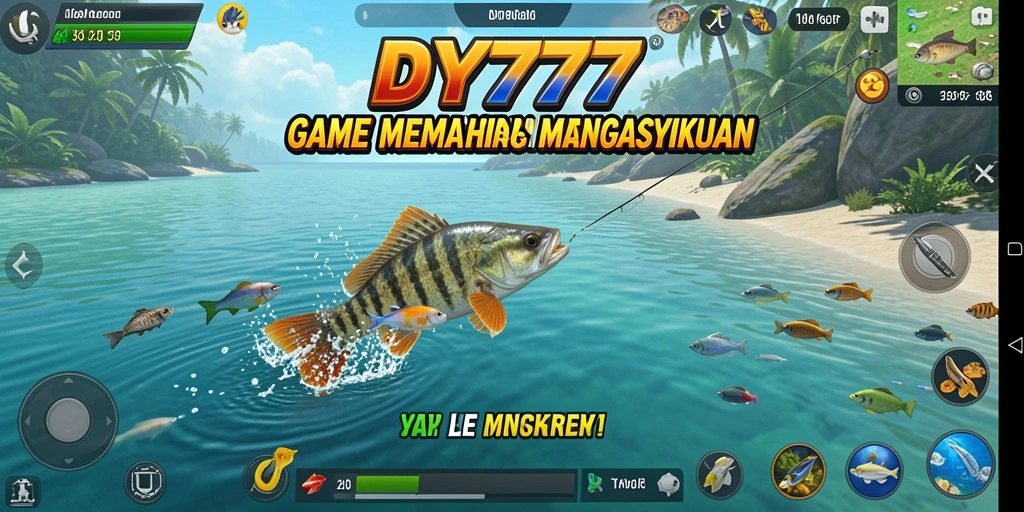 Gameplay DY777 menampilkan pengalaman memancing yang menyenangkan dan menantang.