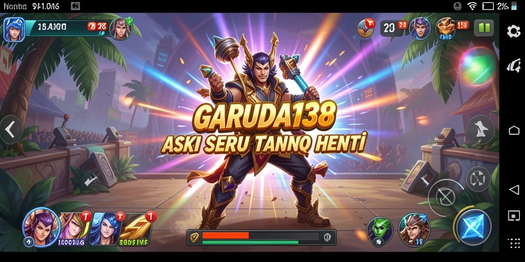 Tampilan gameplay menegangkan dari GARUDA138 saat beraksi.