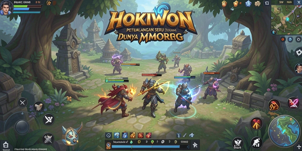 Tampilan gameplay HOKIWON yang memukau dan interaktif.