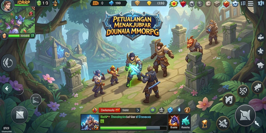 Screenshot permainan IDRRP menampilkan aksi seru dalam MMORPG.