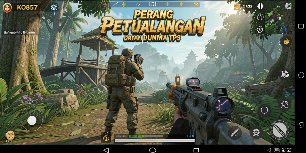 Tampilan aksi seru dalam gameplay KO857 yang menegangkan.