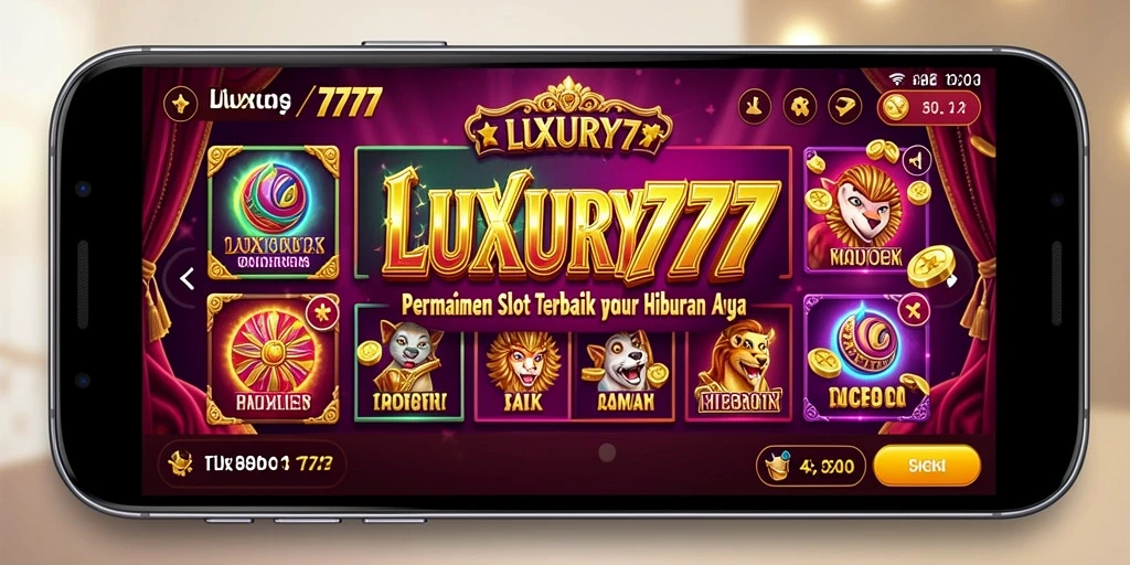 Tampilan menarik dari gameplay LUXURY777 saat putaran Slot.