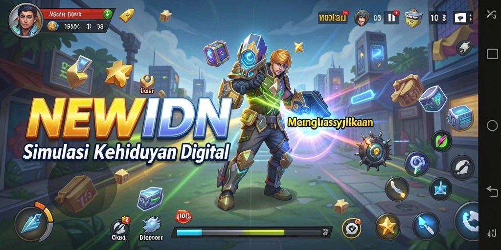 Tampilan gameplay <strong>NEWIDN</strong> yang menarik dan penuh interaksi.
