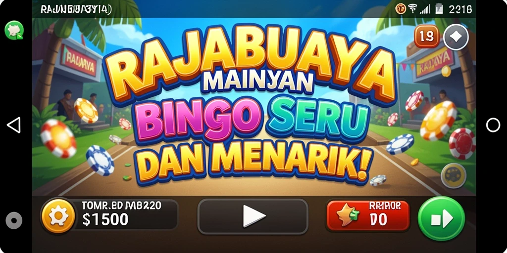 Screenshot gameplay RAJABUAYA yang menarik saat bermain Bingo.