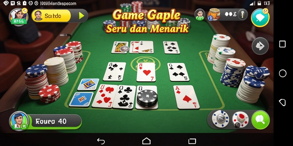 Tampilan gameplay Gaple yang seru di RP66
