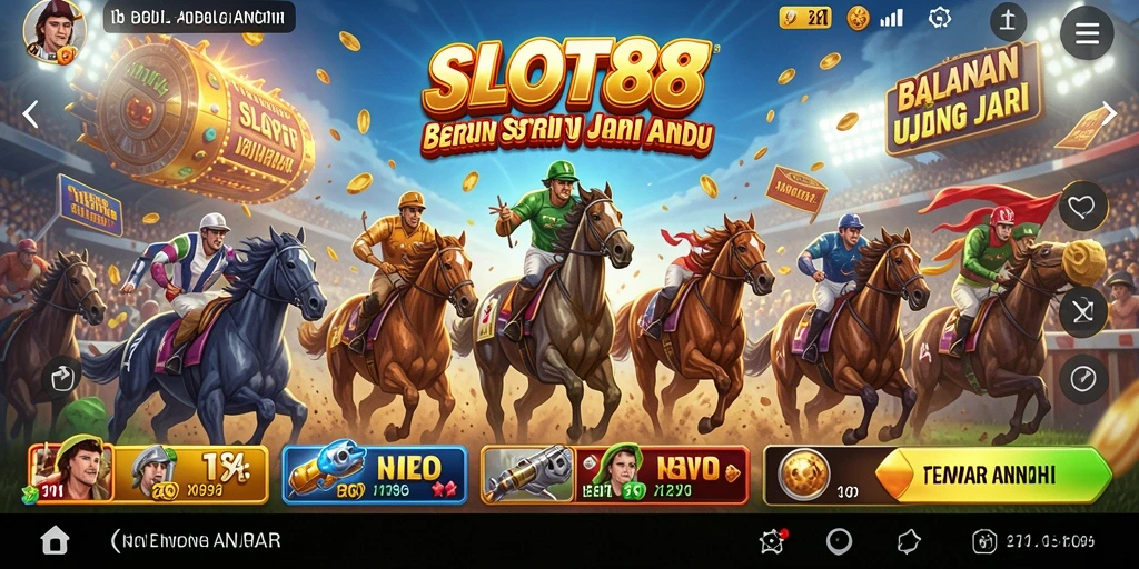 Gameplay menegangkan di SLOT88 dengan balapan seru di berbagai trek.