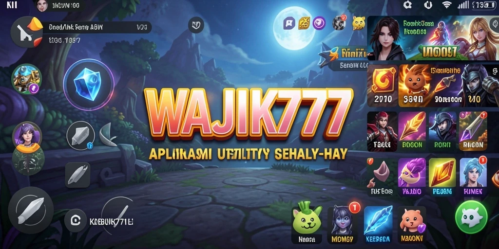Tampilan antarmuka WAJIK777 yang modern dan fungsional.