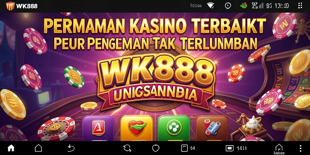 Tampilan utama gameplay Kasino dalam WK888, menunjukkan keseruan bermain.